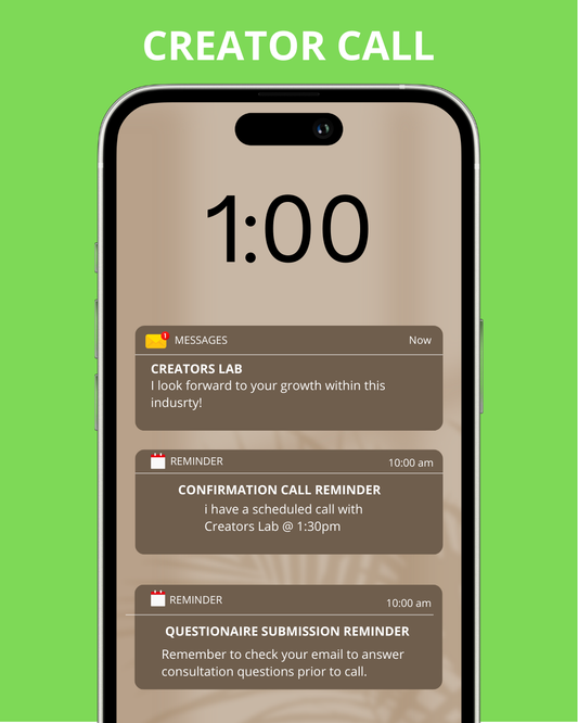 Creator Consultation Call